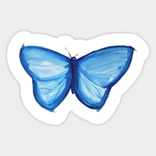 Blue Butterfly Sticker